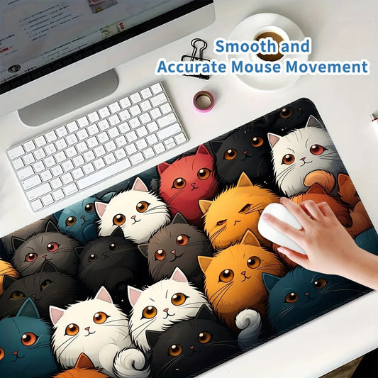 Pelės kilimėlis "Colorful Kitties", 60x30cm