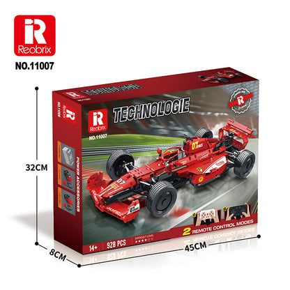 Konstruktorius formulė 1 F1, 1:8 dydžio santykiu, raudona, 928dalių