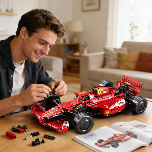 Konstruktorius formulė 1 F1, 1:8 dydžio santykiu, raudona, 928dalių