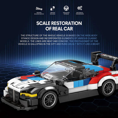 Konstruktorius/dėlionė BMW M4 GT3, įvairiaspalvis, 363 dalių