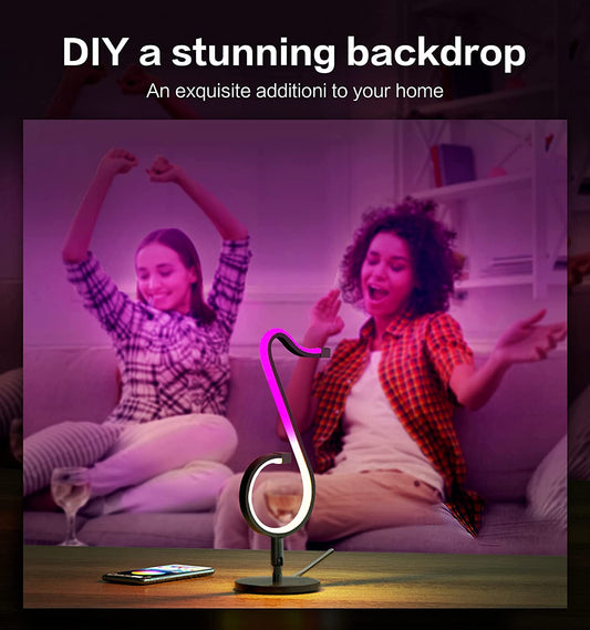 Nordhelios Išmanusis RGB LED šviestuvas „Muzikinė Nota Tik Tok“ – Bluetooth, App valdymas ir sinchronizacija su muzika