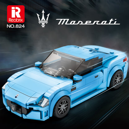 Konstruktorius/dėlionė Maserati GranTurismo, mėlyna, 384 dalių