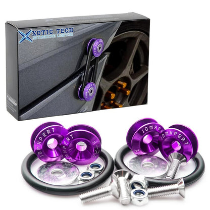 Greito atjungimo tvirtinimo detalės, laikikliai automobiliui, violetiniai, 4vnt