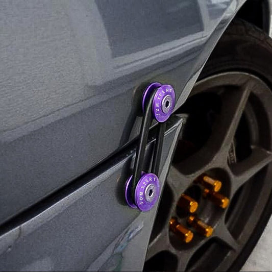 Greito atjungimo tvirtinimo detalės, laikikliai automobiliui, violetiniai, 4vnt