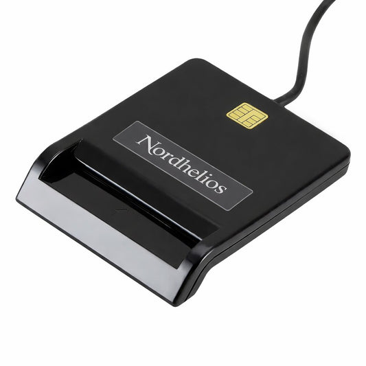 ID kortelių ir išmaniųjų kortelių skaitytuvas Nordhelios, juodas