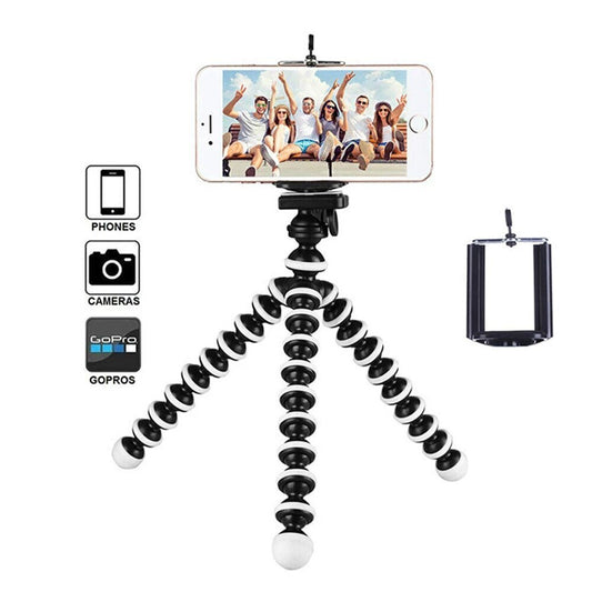 Lankstus telefono laikiklis - trikojis, burbulinis, juodas su baltu, M, su telefono laikikliu