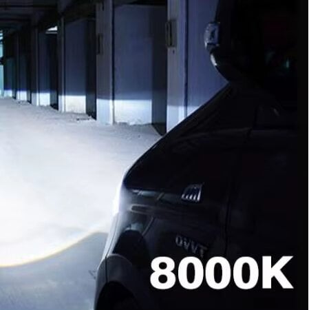 LED automobilinė lemputė, H7, 8000K, 22000LM