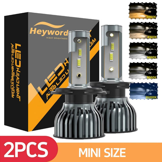 LED automobilinė lemputė, H7, 8000K, 22000LM