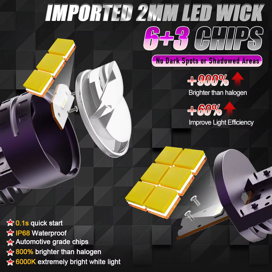 Led automobilinė/motociklo lemputė, H4
