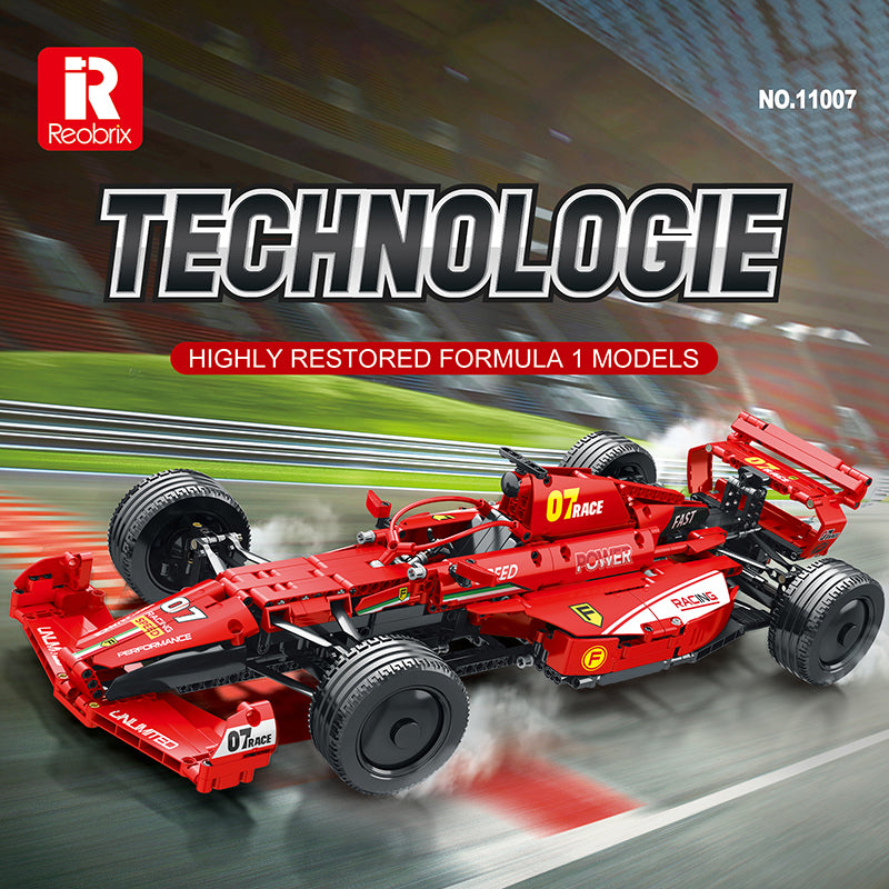 Konstruktorius formulė 1 F1, 1:8 dydžio santykiu, raudona, 928dalių