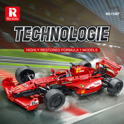 Konstruktorius formulė 1 F1, 1:8 dydžio santykiu, raudona, 928dalių
