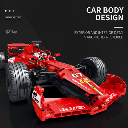 Konstruktorius formulė 1 F1, 1:8 dydžio santykiu, raudona, 928dalių