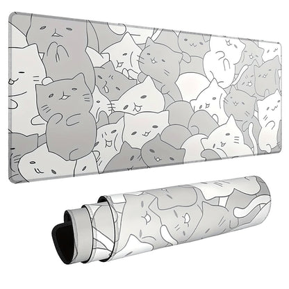Pelės kilimėlis "Cute White Kitties", 60x30cm