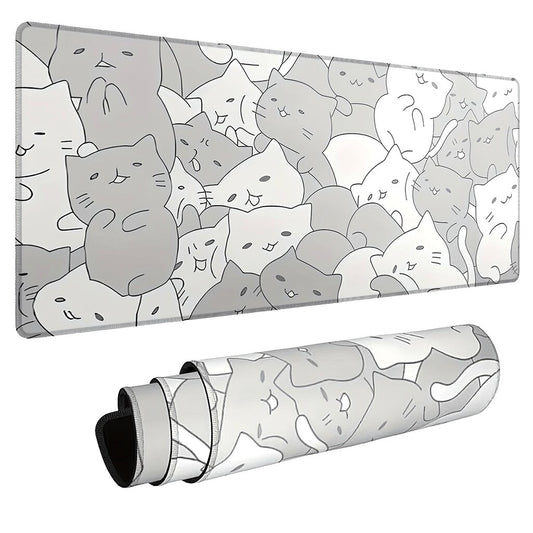 Pelės kilimėlis "Cute White Kitties", 60x30cm