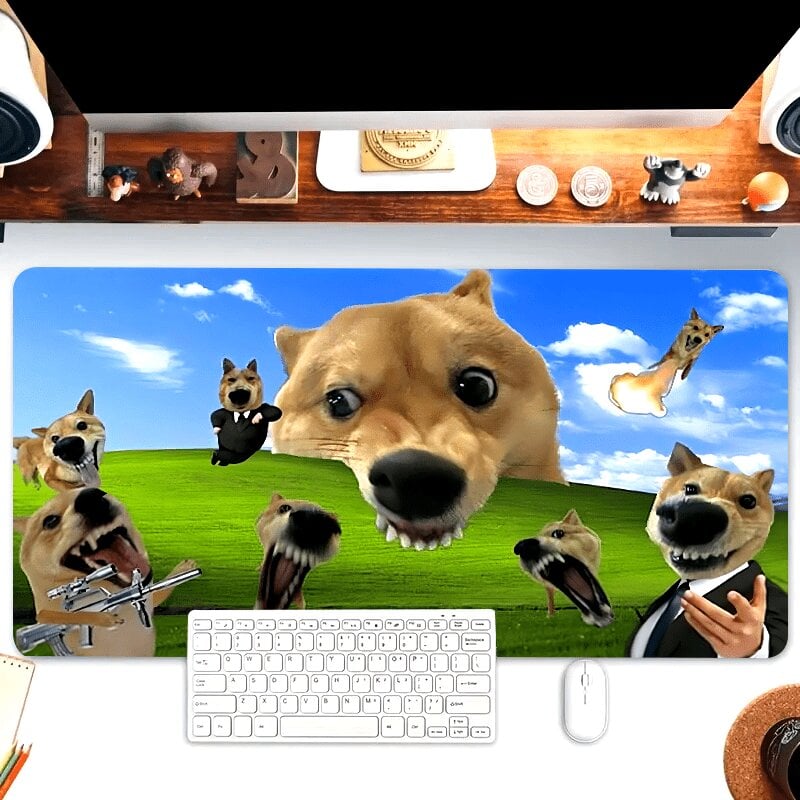 Pelės kilimėlis "Doge Memes", 80x40cm