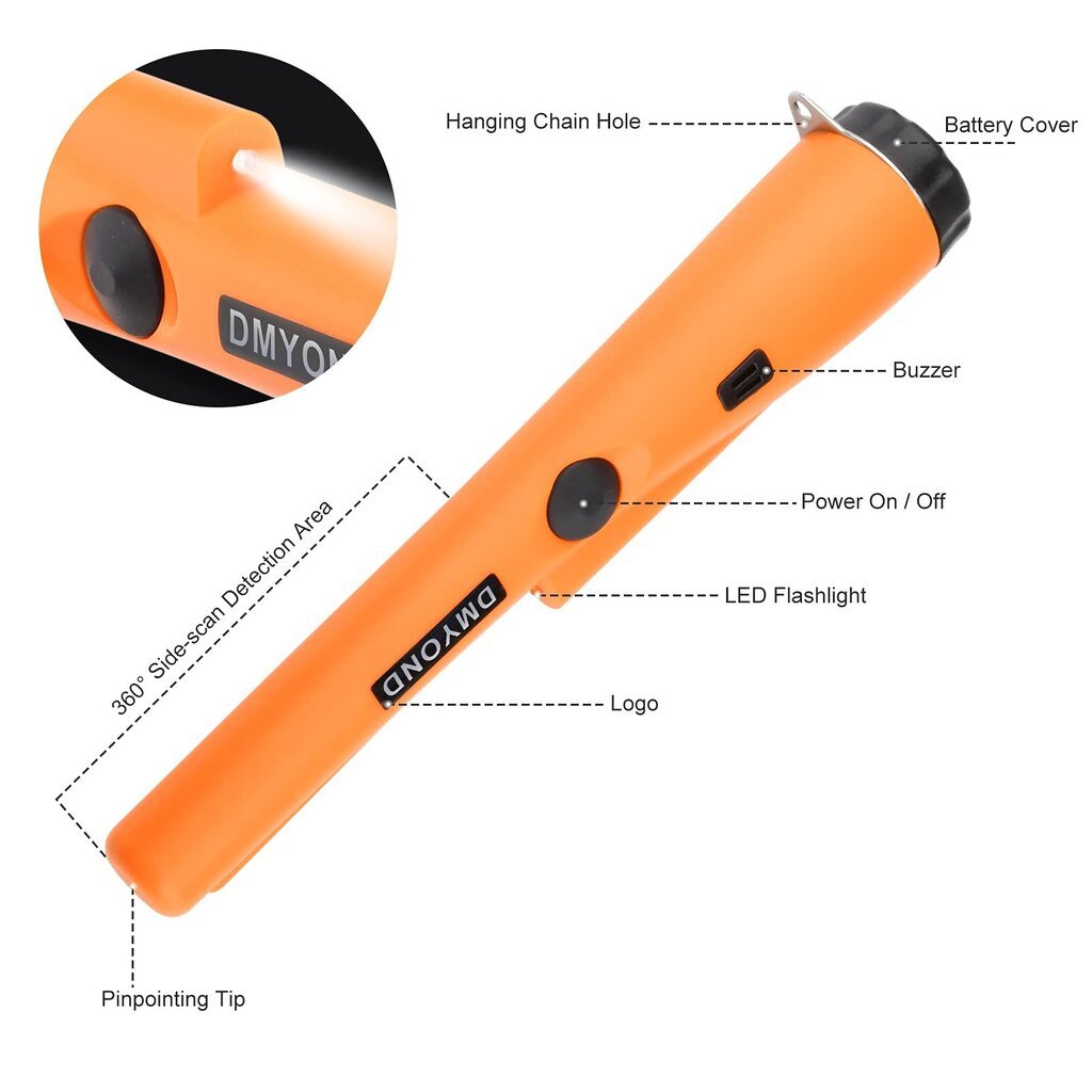 Rankinis metalo detektorius, Carbonpro