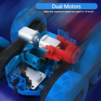 RC automobilis su nuotolinio valdymo pultu Stunt, mėlynas