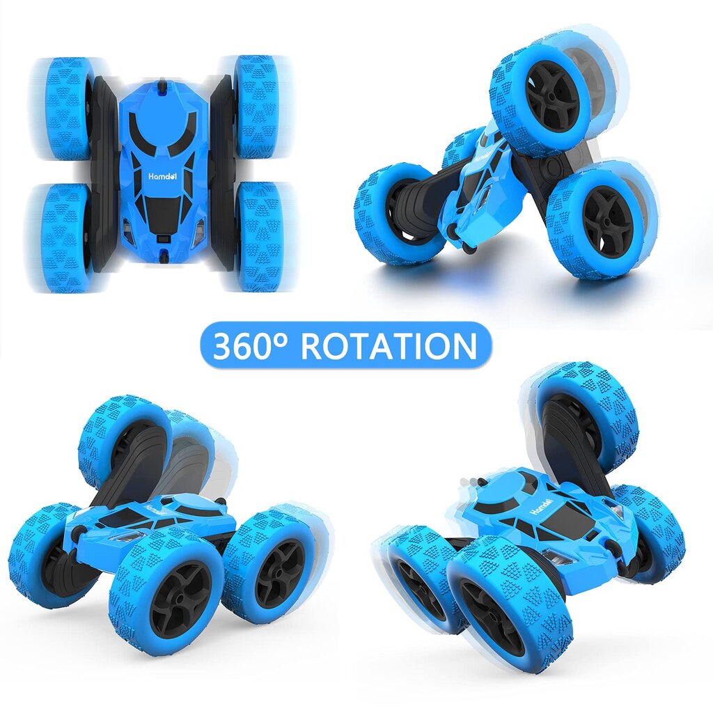 RC automobilis su nuotolinio valdymo pultu Stunt, mėlynas
