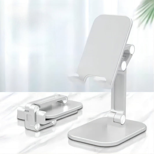 Stalinis telefono laikiklis, baltas, reguliuojamas