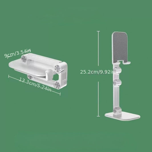 Stalinis telefono laikiklis, baltas, reguliuojamas