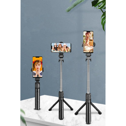 Universalus trikojis stovas ir asmenukių lazda (100 cm) su Bluetooth pulteliu