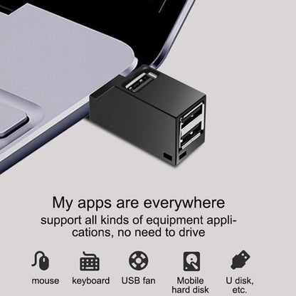 USB prievado skirstytuvas, šakotuvas, juodas