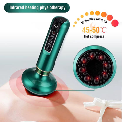 Vakuuminis masažuoklis, žalias